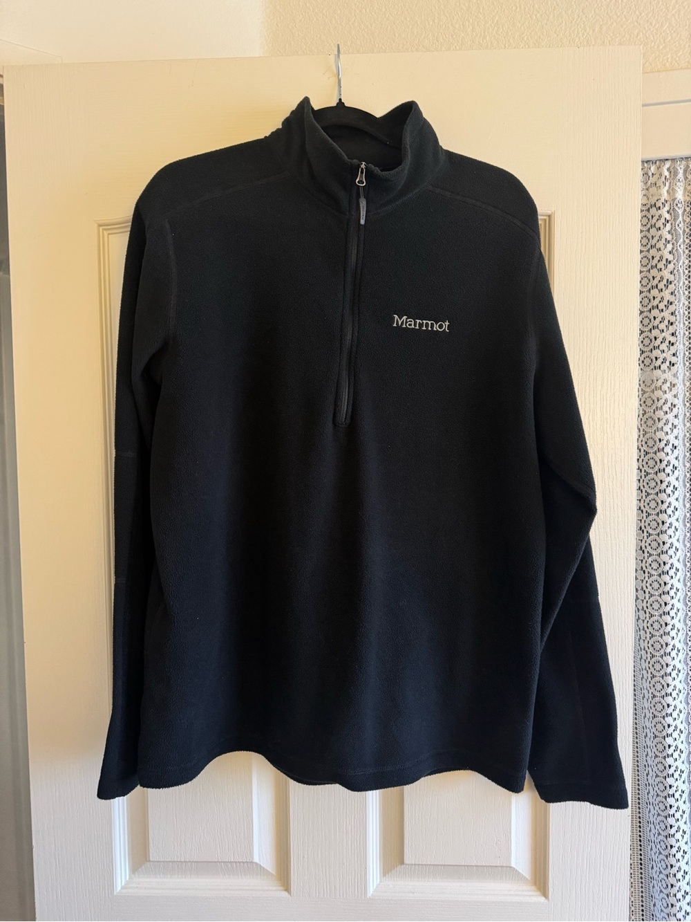 Marmot Men’s Black Quarter-Zip Fleece Pullover